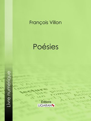 cover image of Poésies